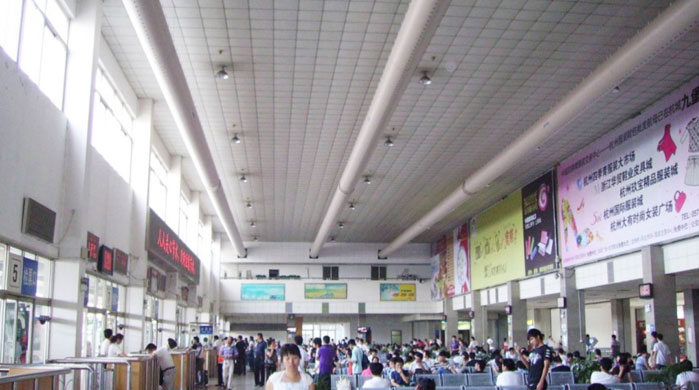 索斯风管应用在杭州汽车北站